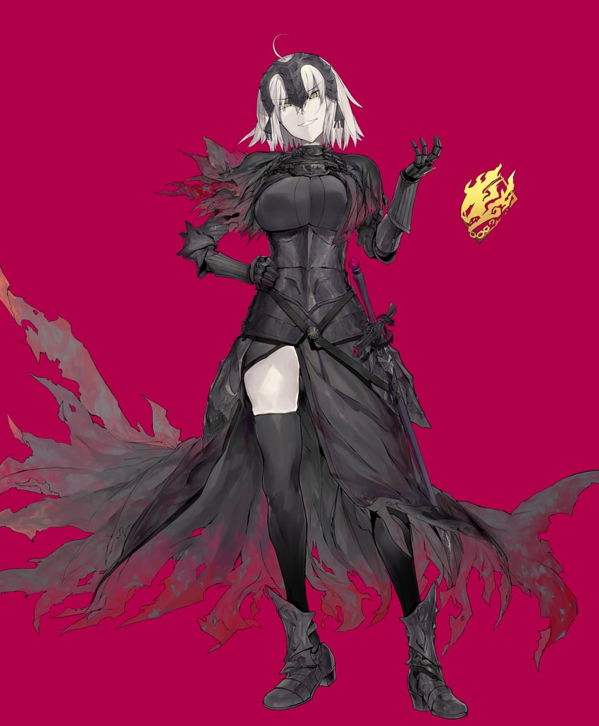 jeanne d'arc alter (fate and 1 more) drawn by hiro_(user_negm3832)