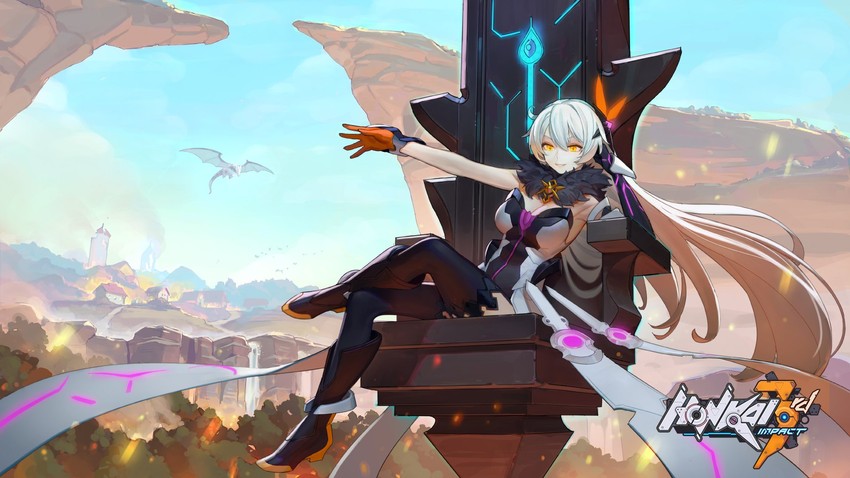 kiana kaslana and benares (honkai and 1 more) drawn by timbougami