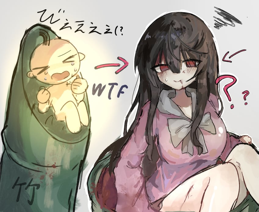 houraisan kaguya (touhou and 1 more) drawn by sira-iu
