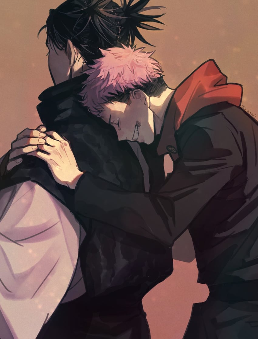 itadori yuuji and choso (jujutsu kaisen) drawn by 2_o_tori