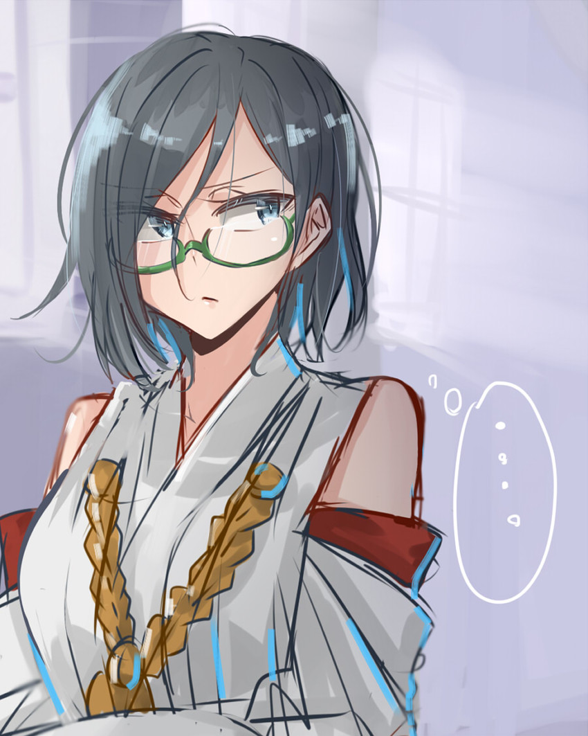 kirishima (kantai collection) drawn by hollomaru