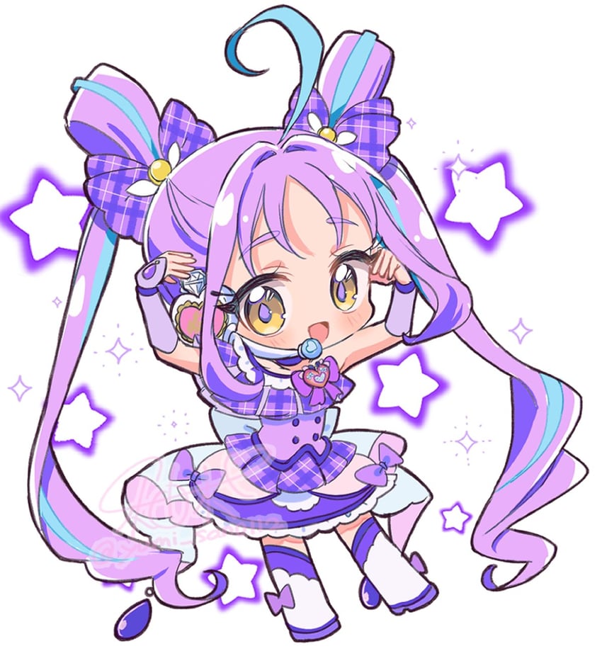 shigure kokoro and cure kyunkyun (precure and 1 more) drawn by yumi_san0112
