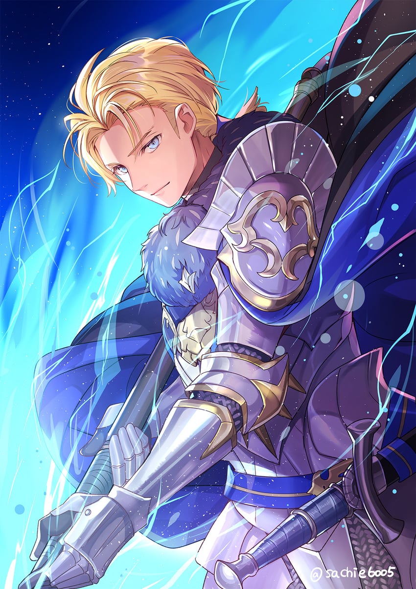 dimitri alexandre blaiddyd (fire emblem and 2 more) drawn by chachie