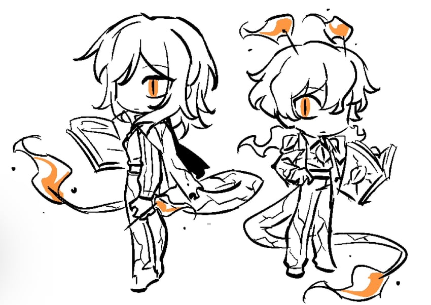 faust and sinclair (project moon and 1 more) drawn by ohzv