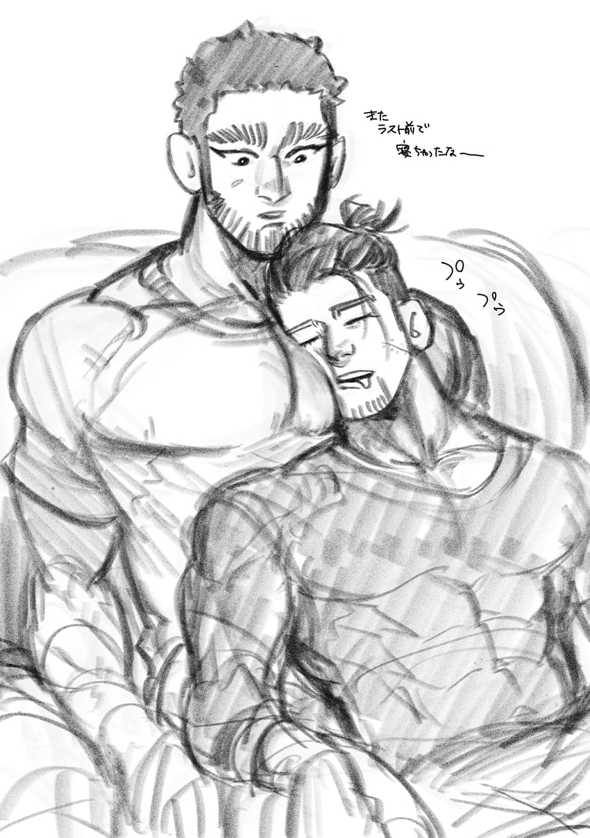 ogata hyakunosuke and tanigaki genjirou (golden kamuy) drawn by kasuke_(li_tgknk)