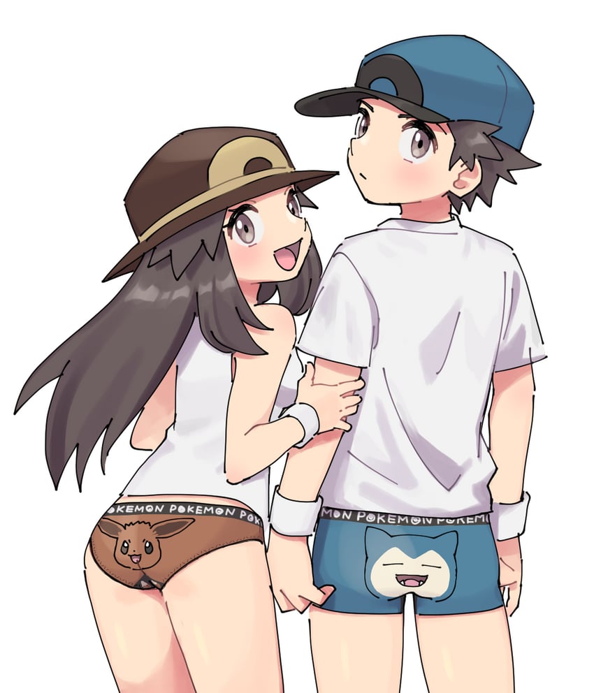 red, eevee, leaf, and snorlax (pokemon and 1 more) drawn by pumpkinpan