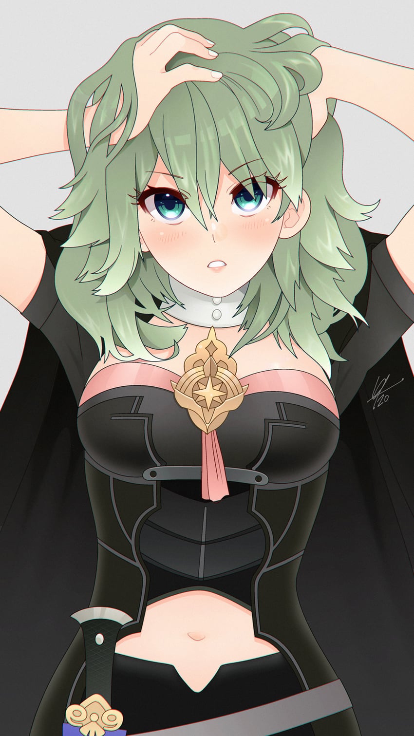 female byleth (fire emblem and 1 more) drawn by louis_lloyd-judson