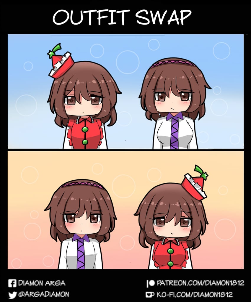 lyrica prismriver and tsukumo yatsuhashi (touhou) drawn by diamon_arga