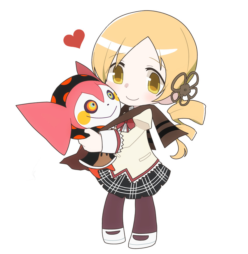 tomoe mami and charlotte (mahou shoujo madoka magica) drawn by kinsuke_(luna)