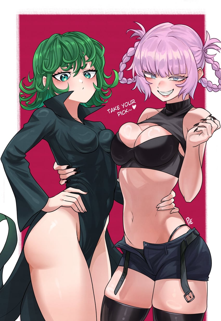 tatsumaki and nanakusa nazuna (one-punch man and 1 more) drawn by unusualpie