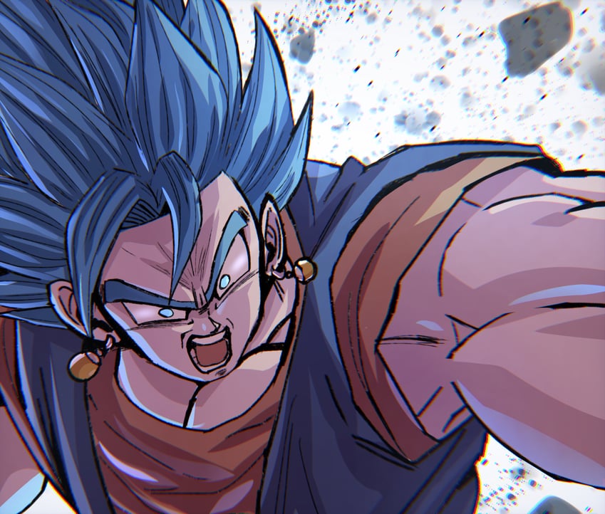 vegetto (dragon ball and 1 more) drawn by chiro_illust