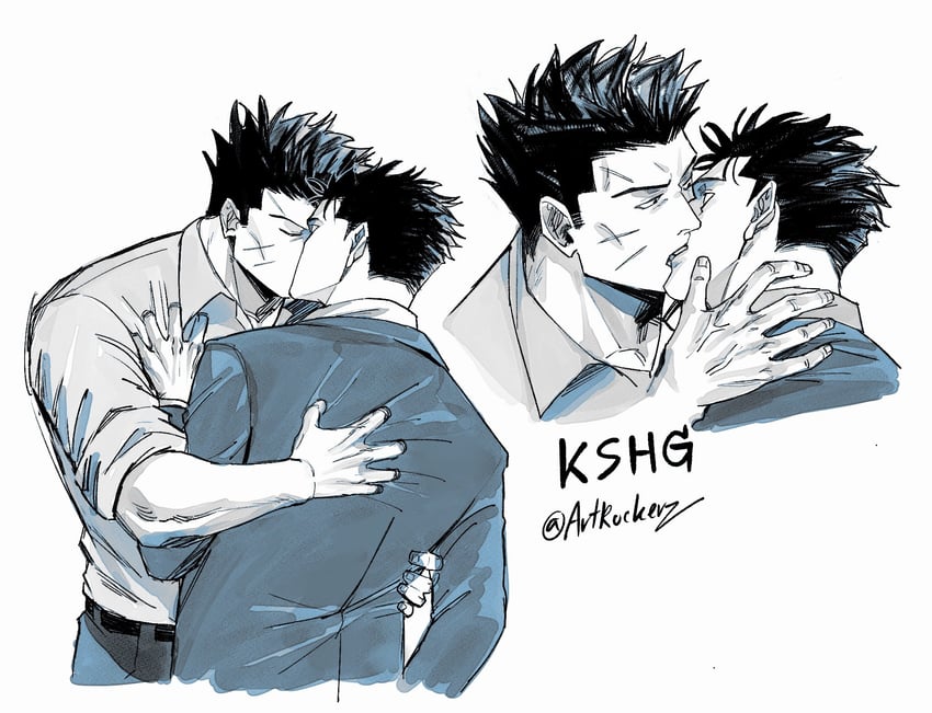 higuruma hiromi and kusakabe atsuya (jujutsu kaisen) drawn by artrockerz