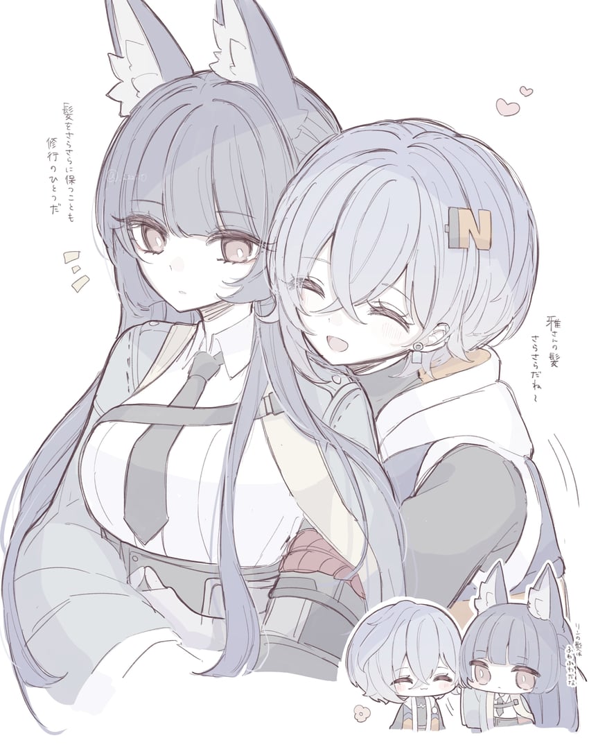 hoshimi miyabi and belle (zenless zone zero) drawn by zzzii0