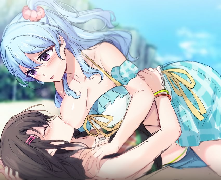okusawa misaki and matsubara kanon (bang dream!) drawn by opi