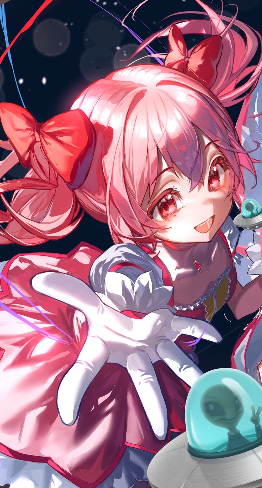 kaname madoka (mahou shoujo madoka magica) drawn by nero_hanken