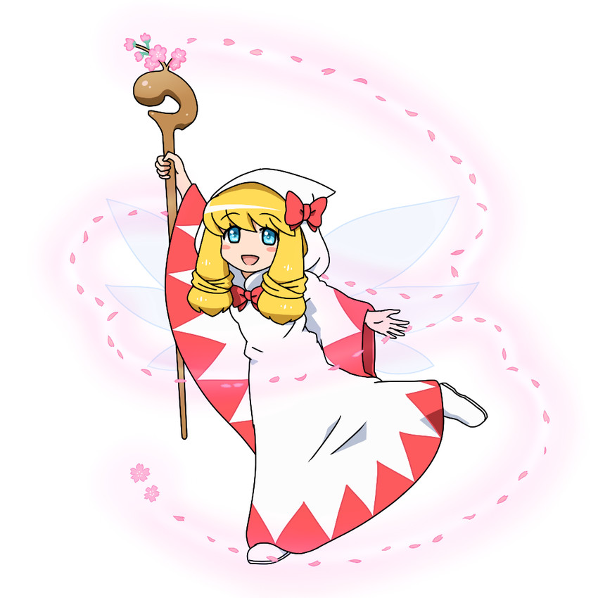 lily white and white mage (touhou and 1 more) drawn by shirosato