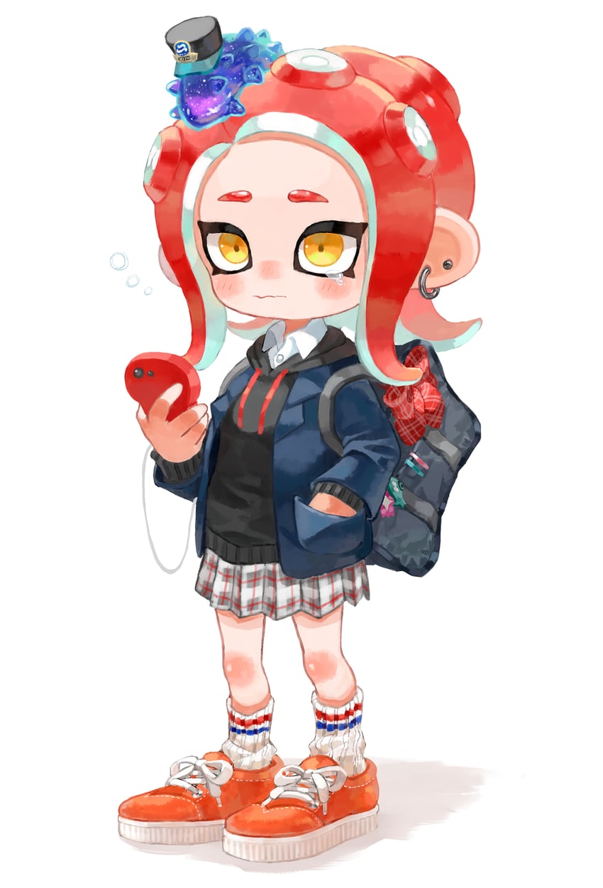 octoling player character, octoling girl, and c.q. cumber (splatoon and 2 more) drawn by myon_rio