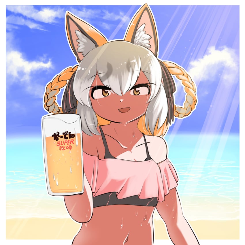 island fox (kemono friends and 1 more) drawn by mcgunngu