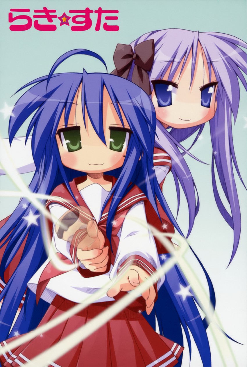 hiiragi kagami and izumi konata (fate and 2 more) drawn by yoshimizu_kagami