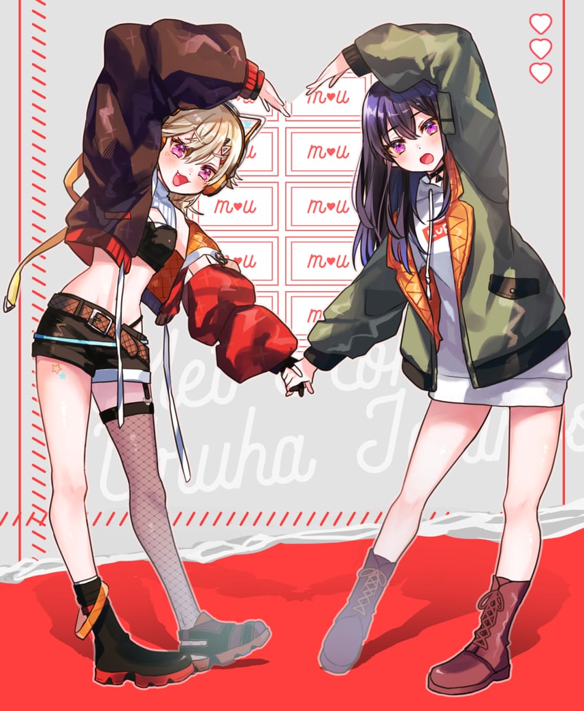 ichinose uruha and komori met (vspo!) drawn by kokkovvv