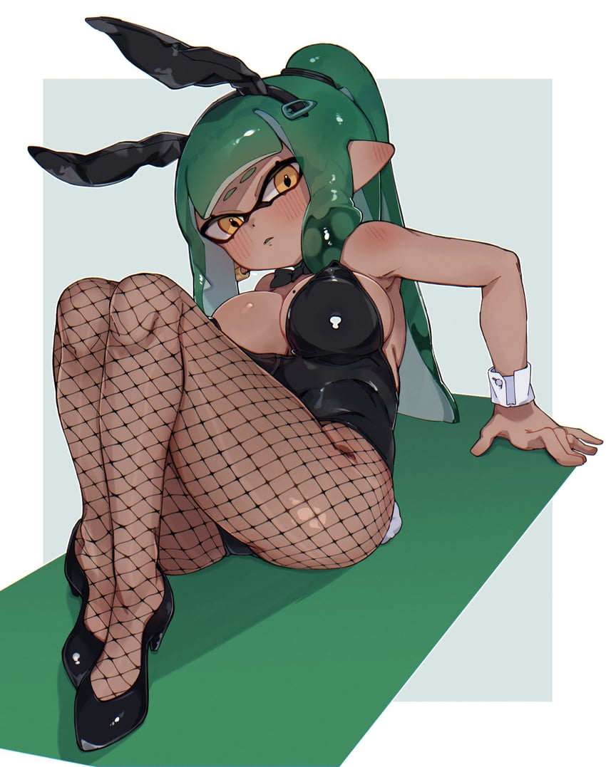 inkling player character and inkling girl (splatoon) drawn by fummatsu_soosu