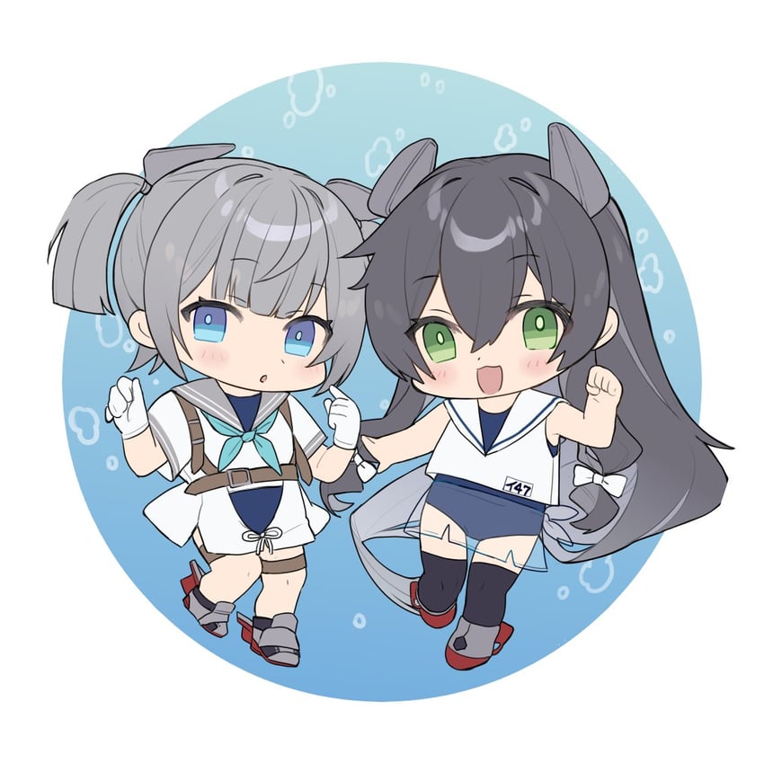 i-47 and i-36 (kantai collection) drawn by picoli1313