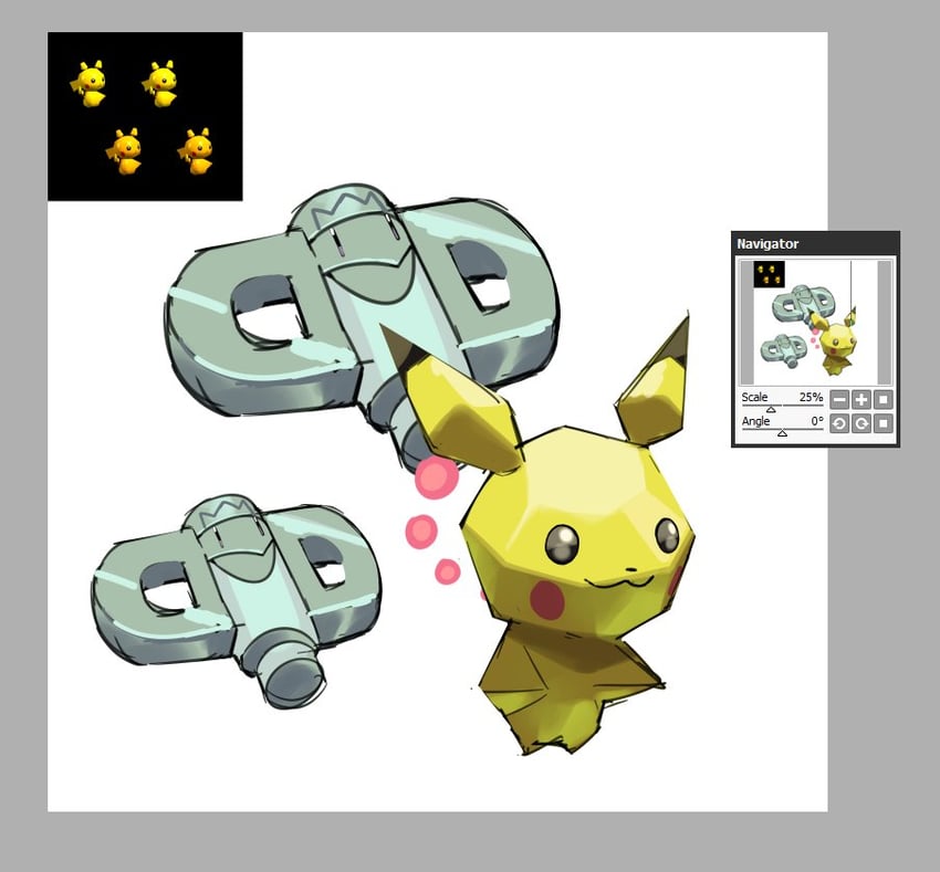 pikachu (pokemon and 1 more) drawn by foongoos