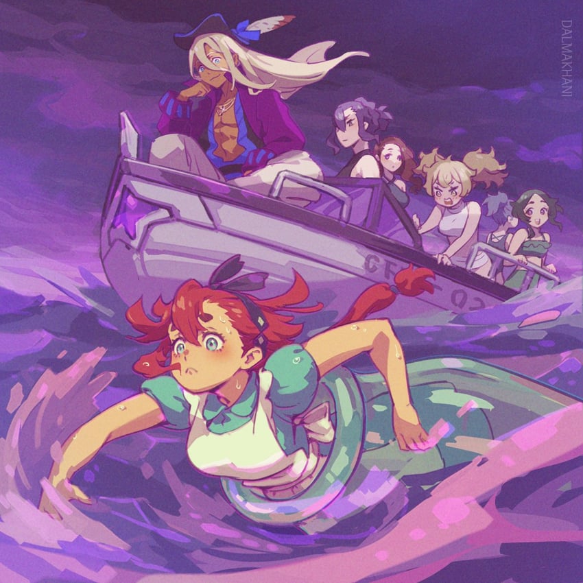 suletta mercury, alice, shaddiq zenelli, sabina fardin, renee costa, and 3 more (gundam and 2 more) drawn by dalmakhani3