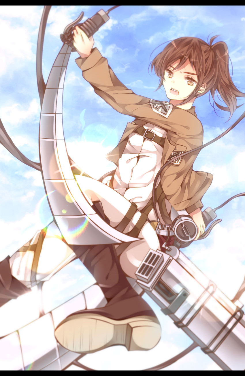 sasha blouse (shingeki no kyojin) drawn by shiina_(s_kashi_s)