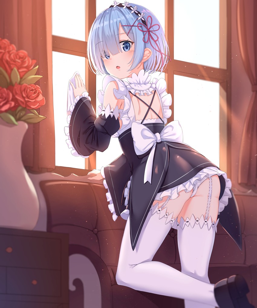 rem (re:zero kara hajimeru isekai seikatsu) drawn by xue_lu