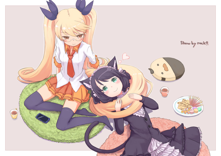 cyan, retoree, and arisugawa maple (show by rock!!) drawn by kokotetsu