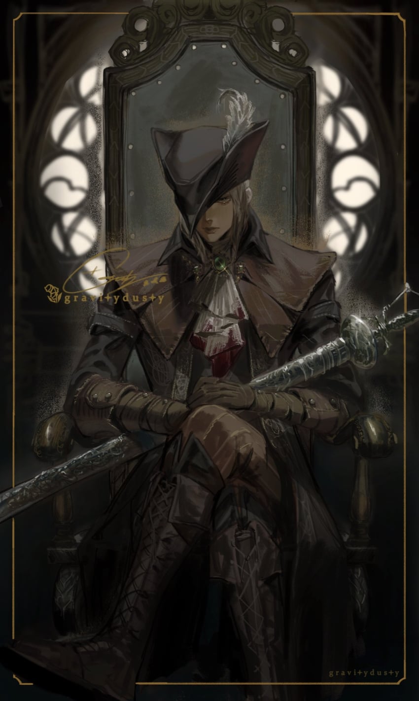 lady maria of the astral clocktower (bloodborne) drawn by gravitydusty
