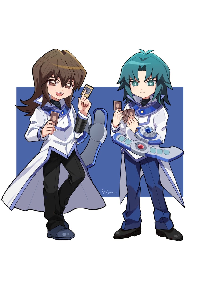 marufuji ryo and tenjouin fubuki (yu-gi-oh! and 1 more) drawn by kuroda_(kuro_yyy)