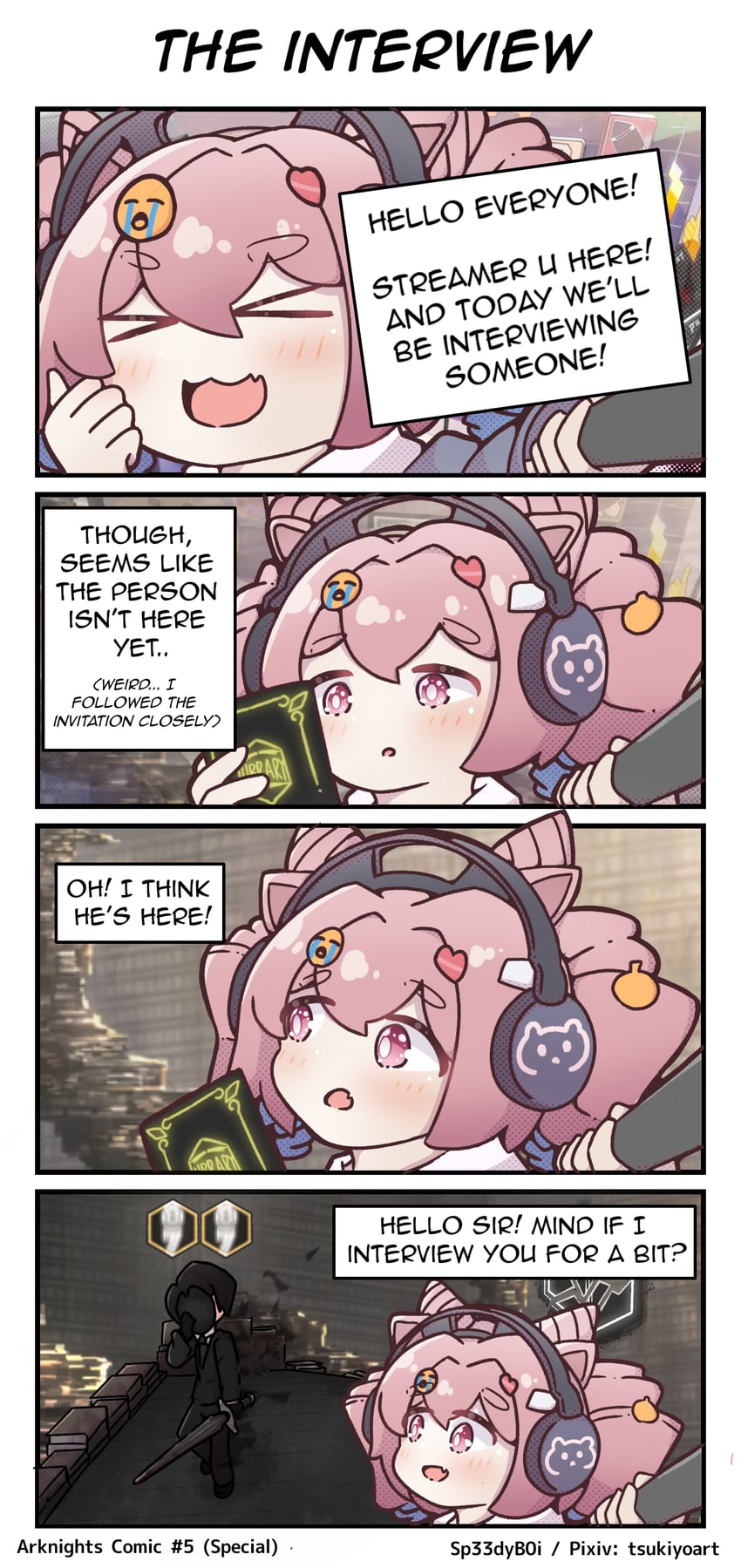 roland and u-official (arknights and 2 more) drawn by speedyb0i