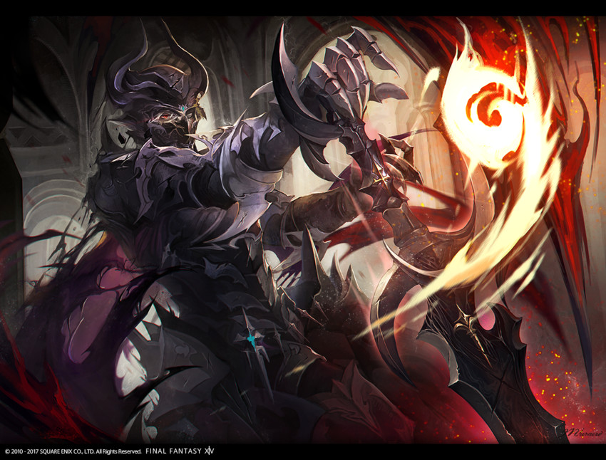 warrior of light and dark knight (final fantasy and 1 more) drawn by murabayashi_erika
