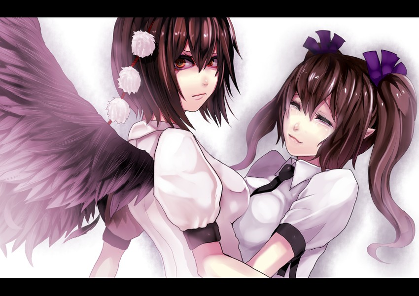 shameimaru aya and himekaidou hatate (touhou) drawn by yukinojou_yakan