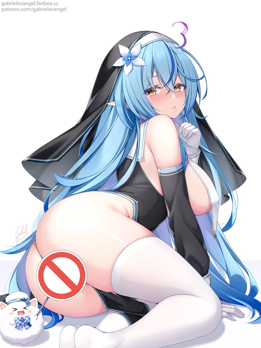 yukihana lamy and yukimin (hololive) drawn by gabriel_evangel