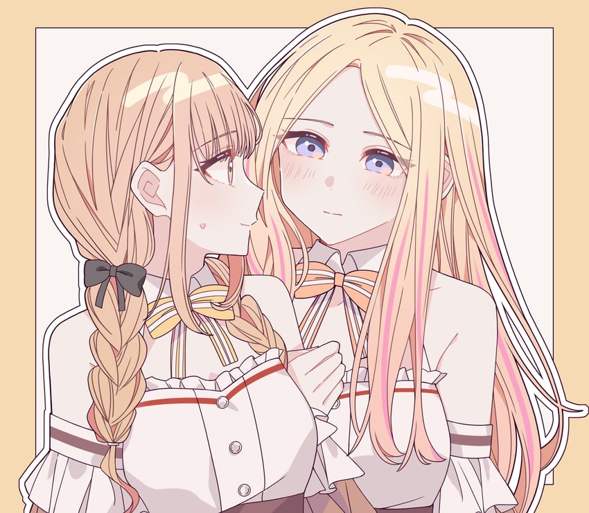 fujita kotone and juo sena (idolmaster and 1 more) drawn by kousaka_0v0