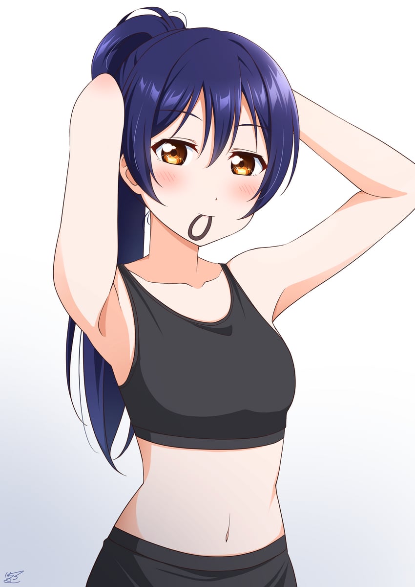 sonoda umi (love live! and 1 more) drawn by haruharo_(haruharo_7315)