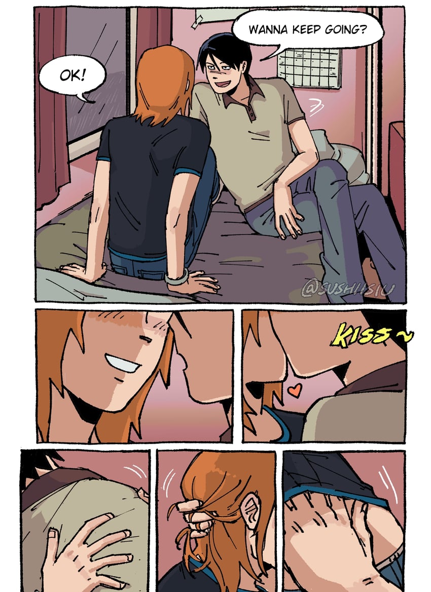 scott pilgrim and wallace wells (scott pilgrim) drawn by sushiisiu