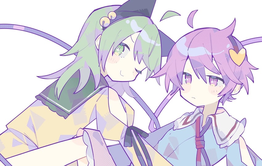komeiji koishi and komeiji satori (touhou) drawn by hatsushiro_mamimu