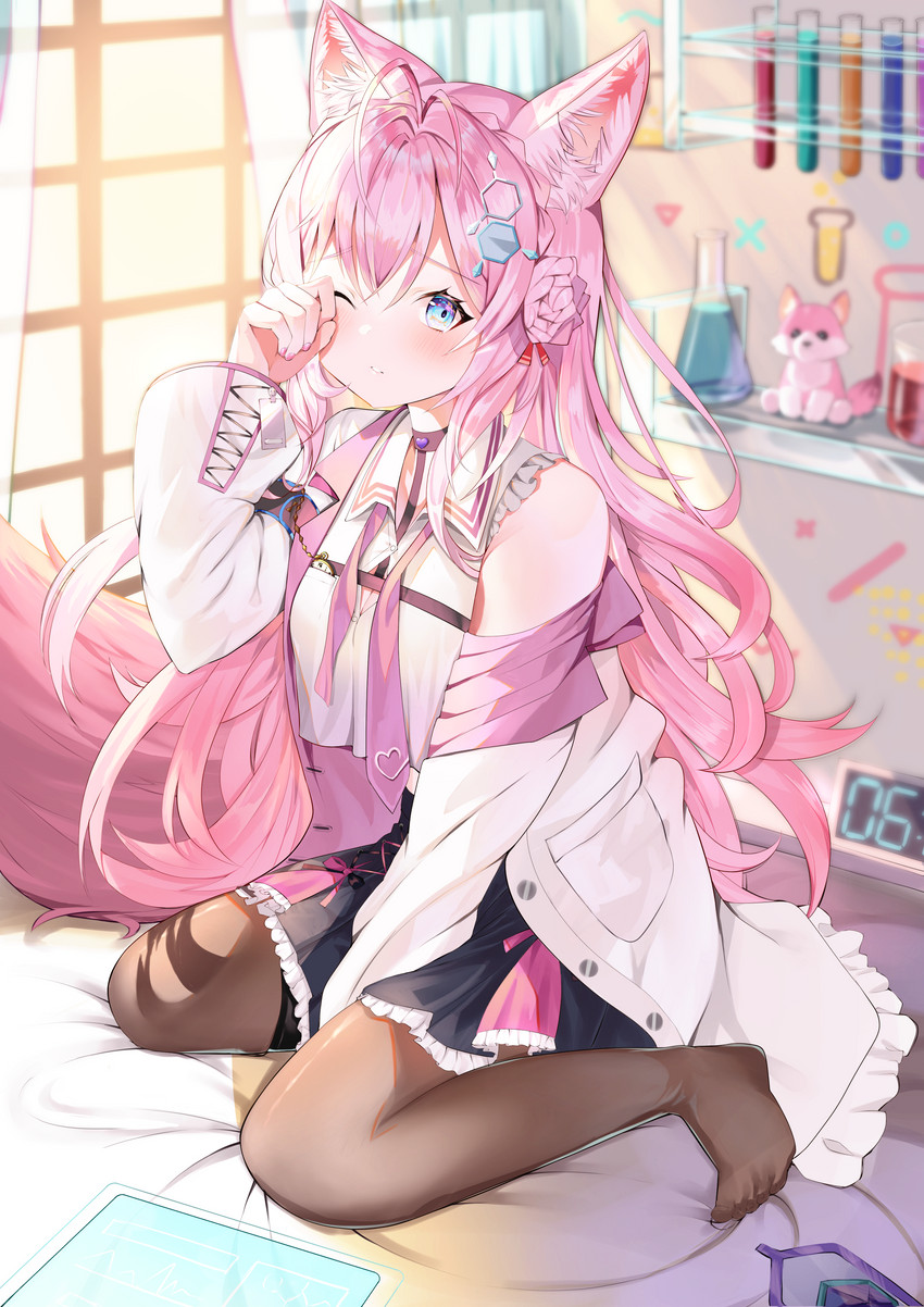 hakui koyori and kokoro (hololive) drawn by mugicho_(kdks5554)