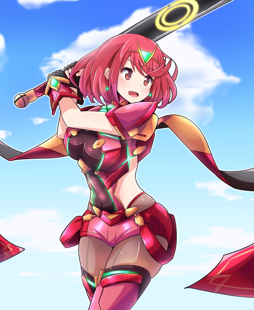 pyra (xenoblade chronicles and 2 more) drawn by fukkatsu_saisei_kaijin