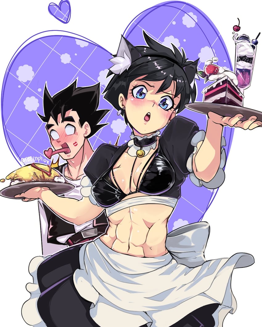 son gohan and videl (dragon ball and 1 more) drawn by puffphox | Danbooru