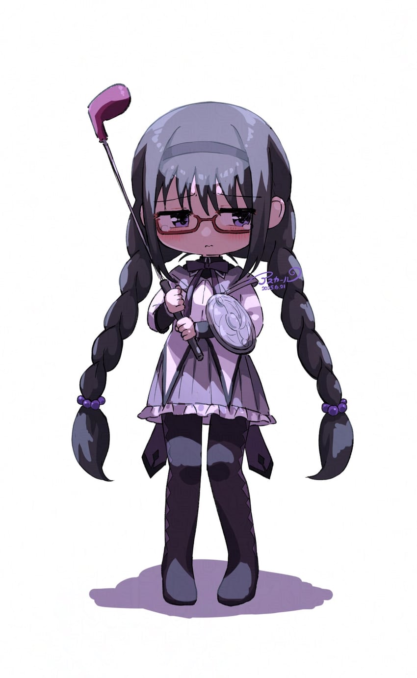 akemi homura (mahou shoujo madoka magica) drawn by asukaru_(magika_ru)