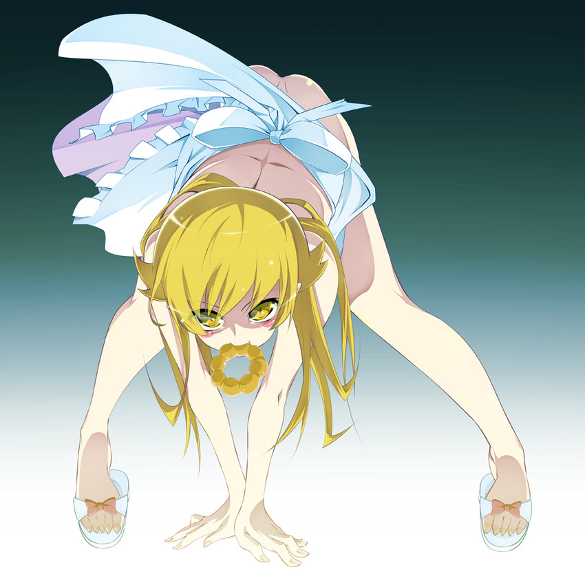 oshino shinobu (monogatari and 1 more) drawn by tanabe_kyou