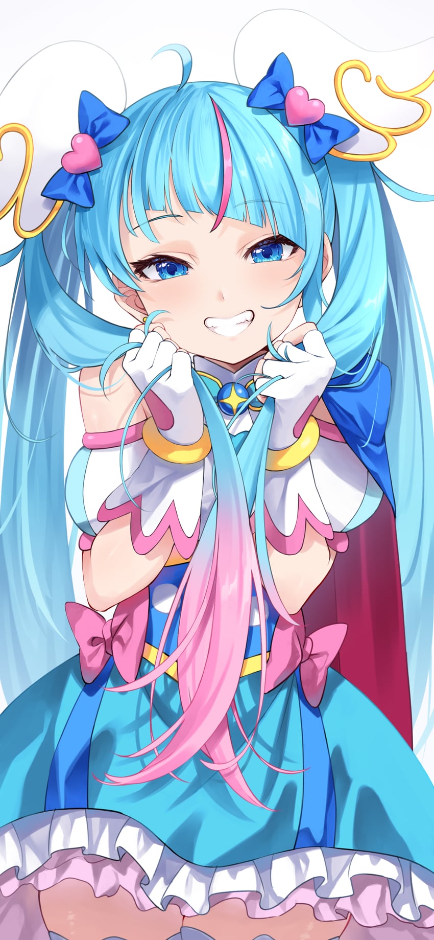 sora harewataru and cure sky (precure and 1 more) drawn by mamadasky