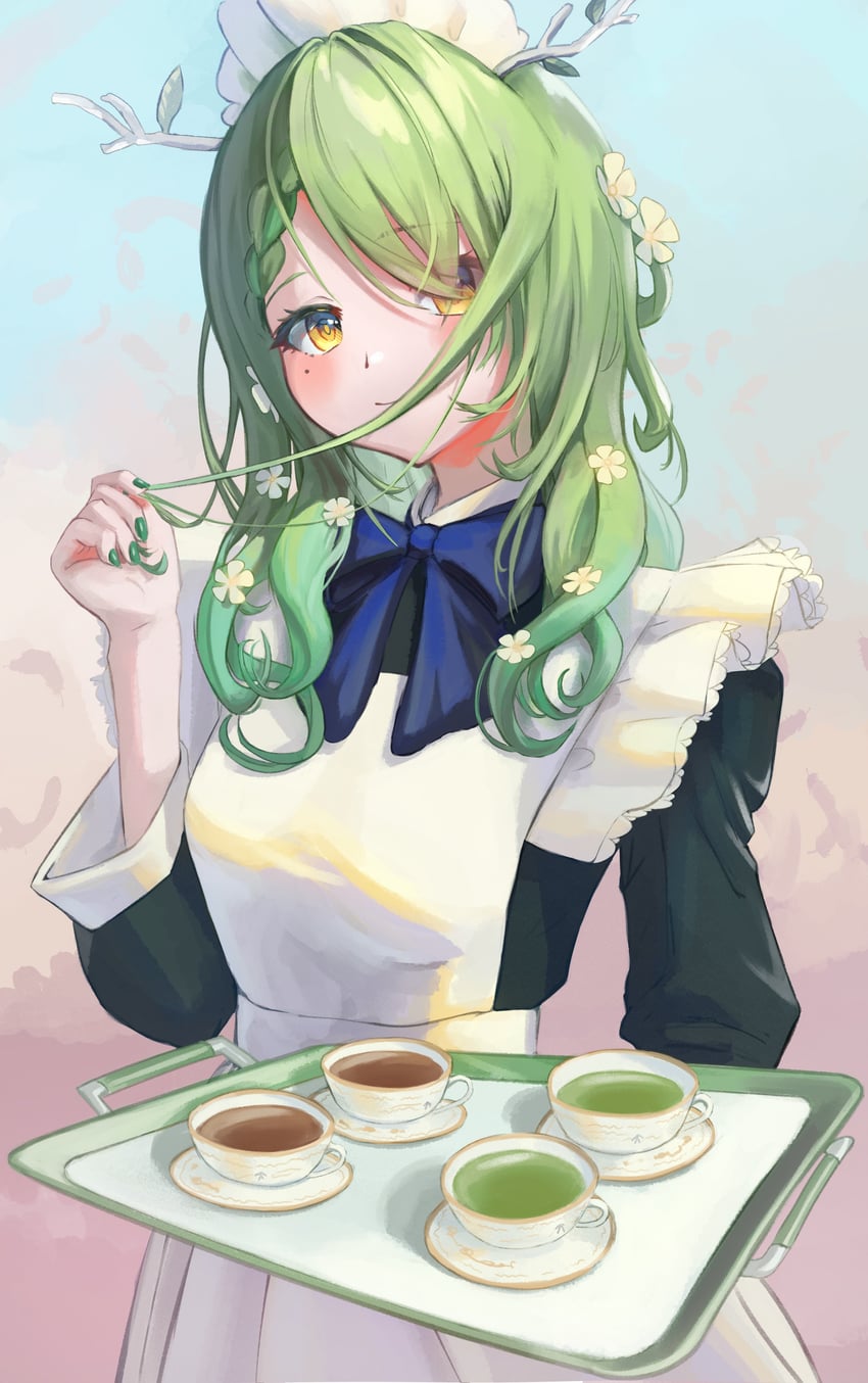 ceres fauna (hololive and 1 more) drawn by besi_(besidoesart)