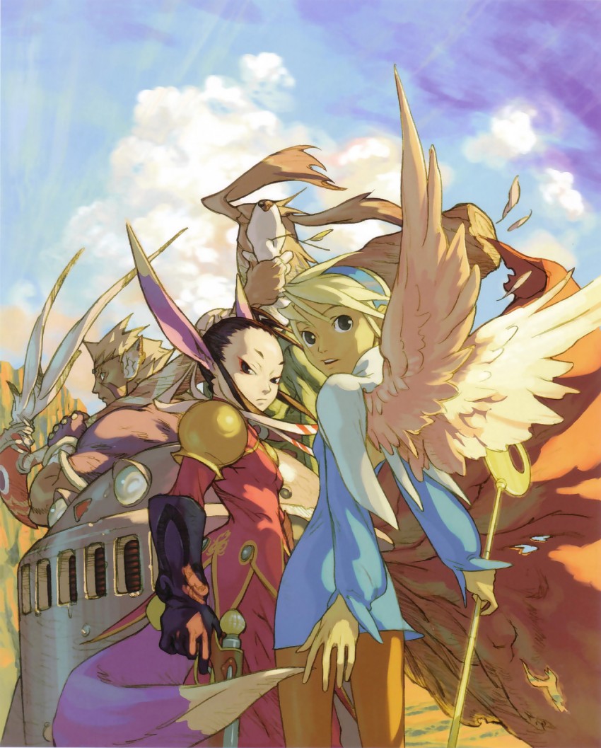 nina, ursula, cray, ershin, and scias (breath of fire and 1 more) drawn by yoshikawa_tatsuya