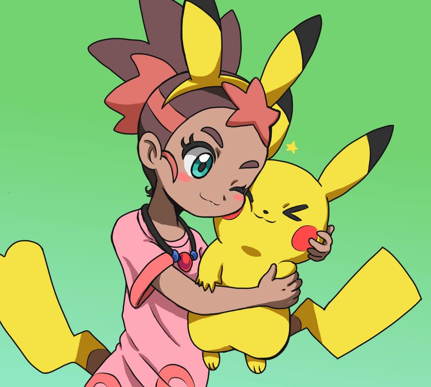 pikachu and mimo (pokemon and 1 more) drawn by takamame